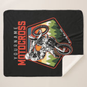 モトクロスパーソナライズされたレーシングのダート・バイク・トレイルライド シェルパブランケット (正面(横))