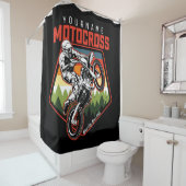 モトクロスパーソナライズされたレーシングのダート・バイク・トレイルライド シャワーカーテン (インサイチュ)