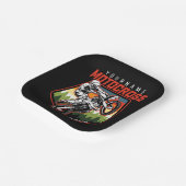 モトクロスパーソナライズされたレーシングのダート・バイク・トレイルライド ペーパープレート (傾斜あり)