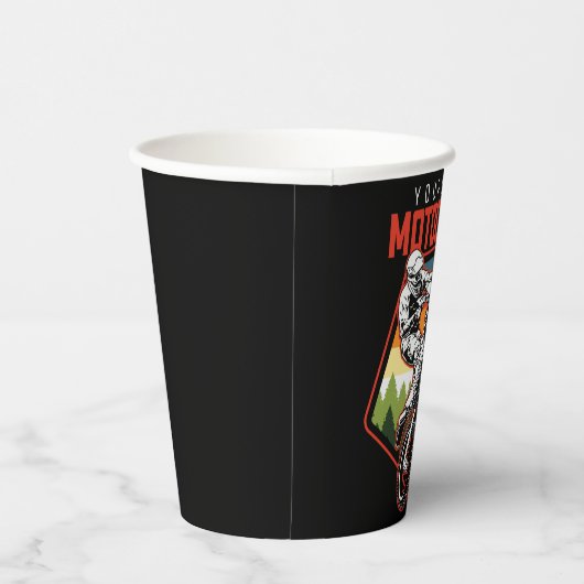 モトクロスパーソナライズされたレーシングのダート・バイク・トレイルライド 紙コップ (右)