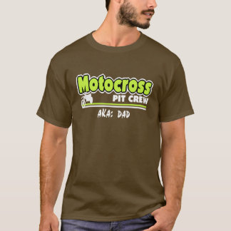 モトクロスピットクルーパパ Tシャツ