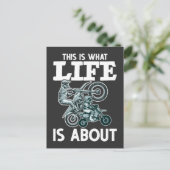 モトクロスファミリーファザーソンダートバイク ポストカード (スタンド正面)