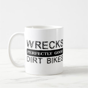 モトクロスマグカップ ダートバイクを台無しにする コーヒーマグカップ