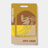 モトクロスモト – x mxクラブイベント参加 バッジ (正面)