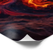 モトクロスライダーが火を逃れる ポスター (コーナー)