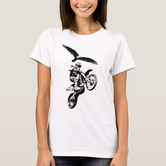 モトクロスライダーとイーグル Tシャツ (正面)