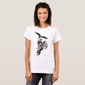 モトクロスライダーとイーグル Tシャツ (正面フル)