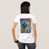 モトクロスライダーと夢の世界 Tシャツ (裏面フル)