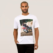 モトクロスライダーのクッション Tシャツ (正面フル)