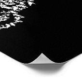 モトクロスライダーシルエットダートバイク ポスター (角)