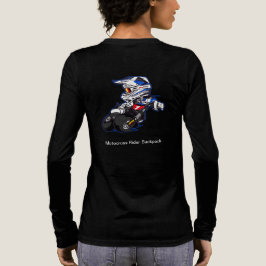 モトクロスライダーバック図解入りの、写真付きのパック トライブレンドＴシャツ