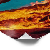 モトクロスライダー溶岩から脱出 ポスター (コーナー)