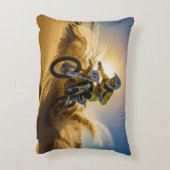 モトクロスライダー砂丘に乗る アクセントクッション (裏面(縦))