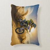 モトクロスライダー砂丘に乗る アクセントクッション (正面(垂直))