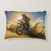 モトクロスライダー砂丘に乗る アクセントクッション (裏面)