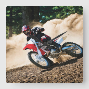 モトクロスライダー装飾用クッション スクエア壁時計