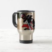 モトクロスライダー装飾用クッション トラベルマグ (正面左)