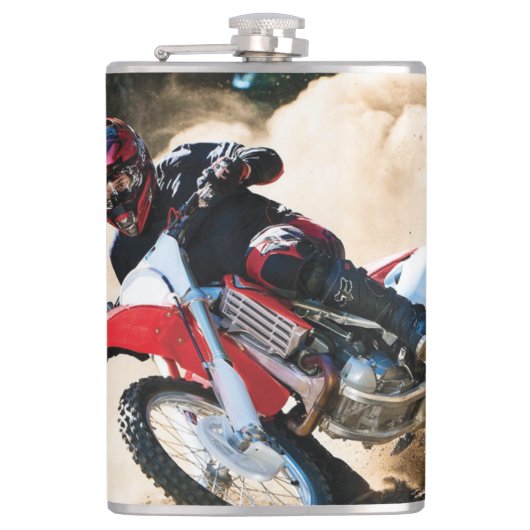 モトクロスライダー装飾用クッション フラスク (正面)