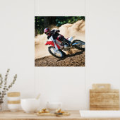 モトクロスライダー装飾用クッション ポスター (キッチン)