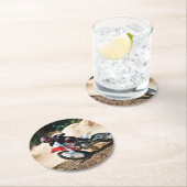 モトクロスライダー装飾用クッション ラウンドペーパーコースター (インサイチュ)