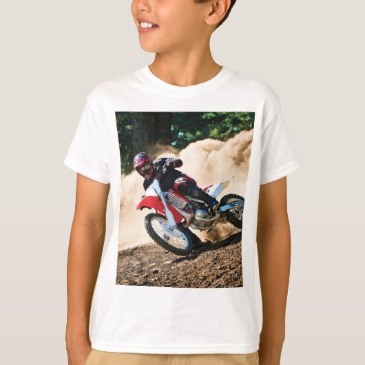 モトクロスライダー装飾用クッション Tシャツ (正面)