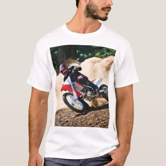 モトクロスライダー装飾用クッション Tシャツ (正面)