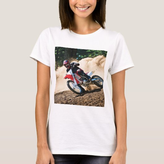 モトクロスライダー装飾用クッション Tシャツ (正面)