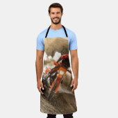 モトクロスライダー エプロン (着用した状態)