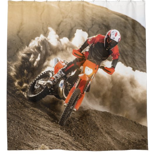 モトクロスライダー シャワーカーテン (正面)