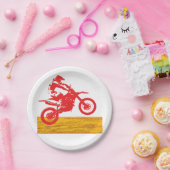 モトクロスライダー ペーパープレート (パーティー)