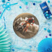 モトクロスライダー ペーパープレート (パーティー)