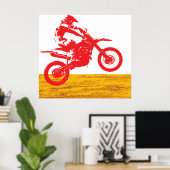 モトクロスライダー ポスター (ホームオフィス)