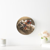 モトクロスライダー ラウンド壁時計 (ホーム)