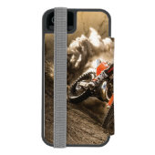 モトクロスライダー INCIPIO iPhoneウォレットケース (フォリオ裏面)