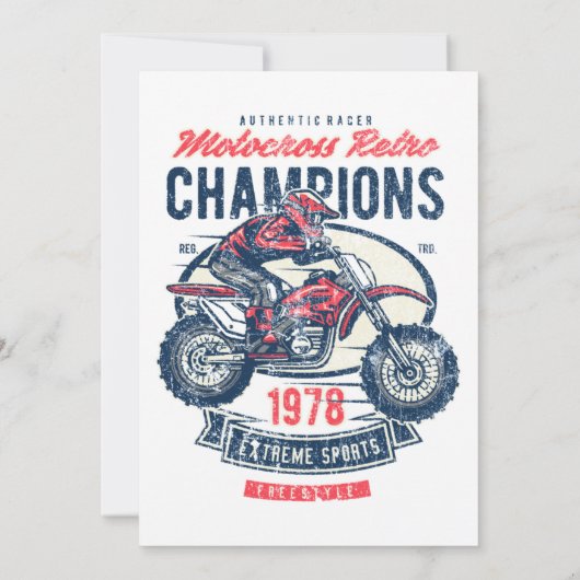 モトクロスレトロチャンピオンズヴィンテージバイク画像 招待状 (裏面)