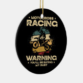 モトクロスレーシングレトロダートバイクバイク セラミックオーナメント (右)