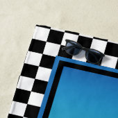 モトクロス市松模様に ビーチタオル (インサイチュ)