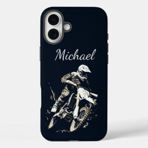 モトクロス引用文スポーツオートバイカスタマイズレース iPhone 16 PLUSケース