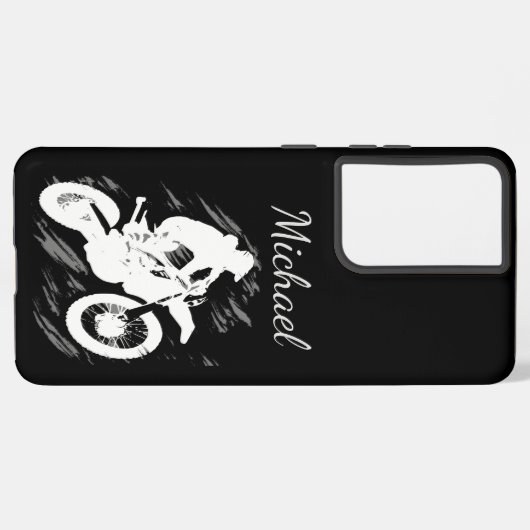 モトクロス引用文スポーツオートバイカスタマイズレース SAMSUNG GALAXYケース (左側面)