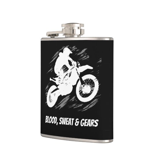 モトクロス引用文スポーツモーターサイクルレース引用文 フラスク (左)