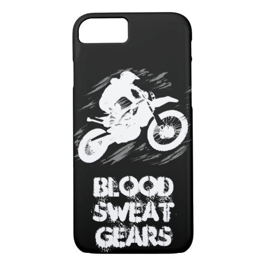 モトクロス引用文スポーツモーターサイクルレース引用文 Case-Mate iPhoneケース (裏面)