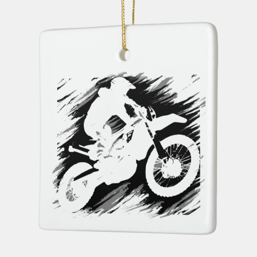 モトクロス引用文スポーツモーターサイクルレース セラミックオーナメント (左)