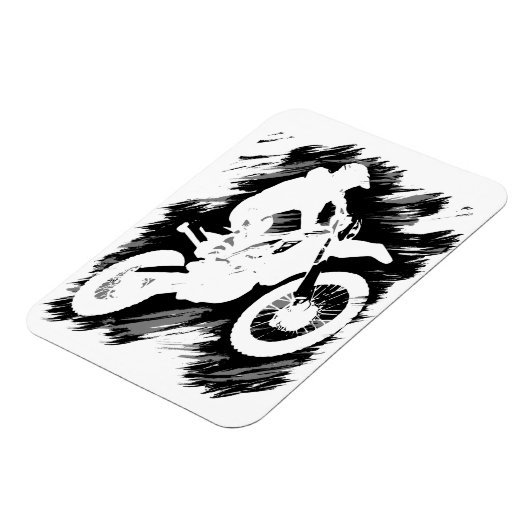 モトクロス引用文スポーツモーターサイクルレース マグネット (左側)