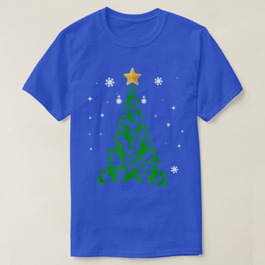 モトクロス愛好家のためのモトクロスクリスマスツリーFunn Tシャツ (デザイン正面)