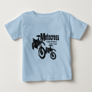 モトクロス父/息子 ベビーTシャツ