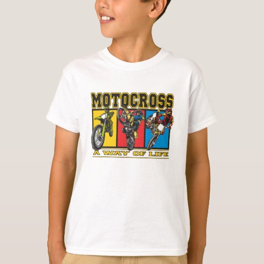 モトクロス生き方 Tシャツ (正面)