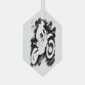 モトクロス競技スポーツモーターサイクルレース ガラスオーナメント (正面右)