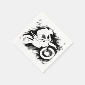 モトクロス競技スポーツモーターサイクルレース スタンダードカクテルナプキン (角)