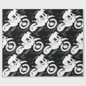 モトクロス競技スポーツモーターサイクルレース ラッピングペーパー (フラット)