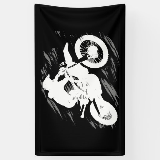 モトクロス競技スポーツモーターサイクルレース 横断幕 (縦)